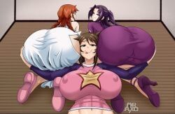 kazehana, matsu_(sekirei), uzume_(sekirei), sekirei, mister_axolotl