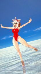 demenishki, indie_virtual_youtuber, ahoge, animal_ears, arms_out