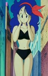 lunch_(dragon_ball), dragon_ball, 1girls, black_bra, black_panties
