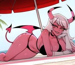 borrowed_character, verosika_mayday_(helluva_boss), helluva_boss, patreon, rissuai