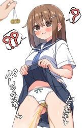 original, hekomii, 1girl, 1other, ?