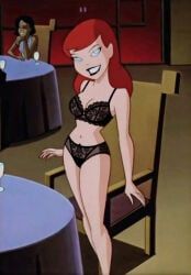 barbara_gordon, batman:_the_animated_series, dcau, 2girls, black_bra