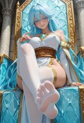 elfaria_albis_serfort, tsue_to_tsurugi_no_wistoria, wistoria:_wand_and_sword, 1girl, bare_shoulders