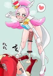 cure_chocolat, cure_parfait, kenjou_akira, kirahoshi_ciel, kirakira_precure_a_la_mode