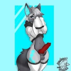 vivante, 1boy, anthro, arctic_fox, blue