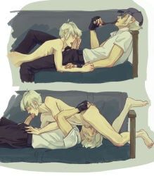 bro_strider, dave_strider, homestuck, 2boy, 69