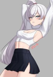 weiss_schnee, rwby, viz_media, cslucaris, 1girls