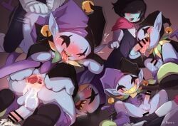 jevil_(deltarune), kris_(deltarune), deltarune, undertale_(series), manmosu_marimo