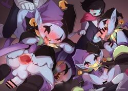 jevil_(deltarune), kris_(deltarune), deltarune, undertale_(series), manmosu_marimo