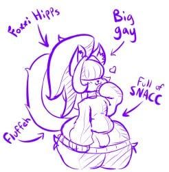 pixelluvbytez, anthro, bangs, bangs_over_eyes, bulge