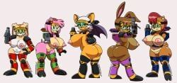 amy_rose, bunnie_rabbot, cream_the_rabbit, rouge_the_bat, sally_acorn