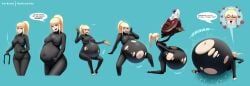darkness_(konosuba), kono_subarashii_sekai_ni_shukufuku_wo!, metalforever, 1girls, about_to_burst