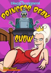 bender_bending_rodriguez, princess_tiabeanie, disenchantment, futurama, tiabeanie