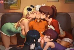 leni_loud, lincoln_loud, luan_loud, lucy_loud, luna_loud