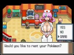 nurse_joy, pokemon, turtle_sausage, 1girls, big_breasts
