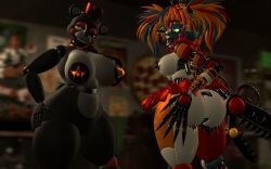 lefty, lefty_(fnaf), molten_freddy, molten_freddy_(fnaf), scrap_baby