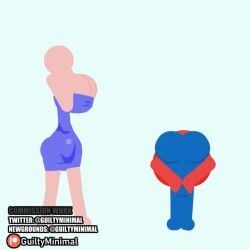 guiltyminimal, 1futa, 1girls, big_ass, big_breasts