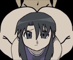 nyamo_minamo_kurosawa, azumanga_daiou, kokorikokoro_(artist), 1boy, 1girls
