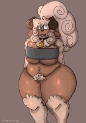 original_character, archerwonder, anthro, bell, belly