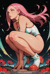 anemone_(eureka_seven), eureka_seven, lunaink, 1girl, bare_arms