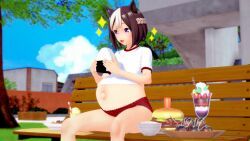 special_week_(umamusume), cygames, umamusume, umamusume_pretty_derby, big_belly