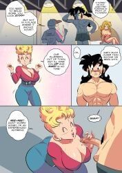 master_roshi, miss_piiza, muten_roushi, panchy, panchy_(dragon_ball)