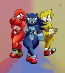 knuckles_the_echidna, miles_tails_prower, sonic_the_hedgehog, sonic_the_werehog, sonique_the_werehog