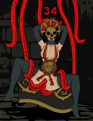 ascended_witch, cultist_acolyte, darkest_dungeon, applebeingart, 1girls