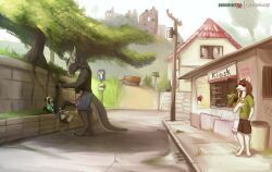 blacky, corey, spitey, wolfgang_(lizardlars), mythology