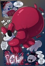 caine_(the_amazing_digital_circus), gangle_(the_amazing_digital_circus), the_amazing_digital_circus, veryfilthything, balloon_animal