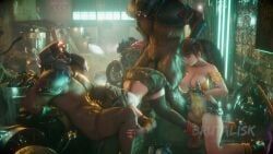 eve_(stellar_blade), shinra_guard, tifa_lockhart, final_fantasy, final_fantasy_vii