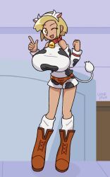 angol_mois, keroro_gunsou, umaiplum, alternate_breast_size, blonde_hair