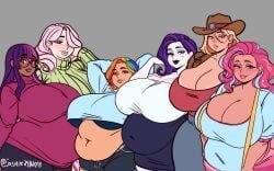 applejack_(eg), applejack_(mlp), fluttershy_(eg), fluttershy_(mlp), pinkie_pie_(eg)
