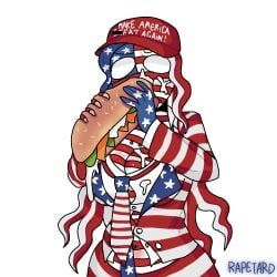 united_states_of_america_(countryhumans), countryhumans, countryhumans_girl, maga, rapetard