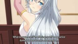 silvia_alkaul, phantom_alchemia_silvia_no_dokidoki_sakusei_toshi_keikaku, 1boy, 1girl, against_wall