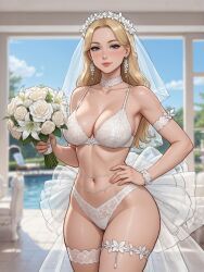 rgomez007, armband, belly_chain, blonde_female, blonde_hair