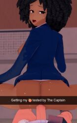 original_characters, snapchat, 1boy, 1girls, afro_hair