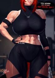 zentreya, cubeskar, abs, athletic, athletic_female