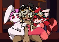 nona_(gunfire_reborn), tao_(gunfire_reborn), unknown_scientist_(character), gunfire_reborn, 1upgobbo