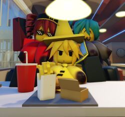 akita_neru, hatsune_miku, kasane_teto, robloxian, fanloid