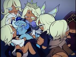 awakened_pure_vanilla_cookie, fortune_teller_(cookierun), healer_cookie, pure_vanilla_cookie, shadow_milk_cookie