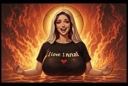 virgin_mary, christianity, religion, big_breasts, blasphemy