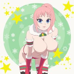 crystal_(lewd-zko), christmas, original, 1girls, arched_back