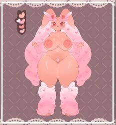 doily, generation_4_pokemon, lopunny, pokemon_(species), shiny_lopunny