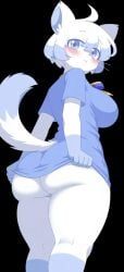 routine_(yonkagor), yonkagor, 1girls, anthro, ass