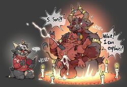 ziran, 3_eyes, accidental_bukkake, accidental_incest_(lore), age_difference