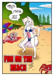 harriet_(harry_amoros), harry_amorós, anthro, beach, beach_blanket
