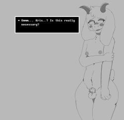 ralsei, deltarune, undertale_(series), anthro, areola