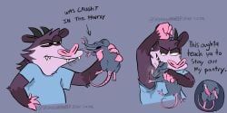 monty_(srirachamander), mythology, srirachamander, american_opossum, anthro