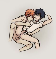 sato_mafuyu_(given), uenoyama_ritsuka_(given), given_(anime), 2boys, erect_penis